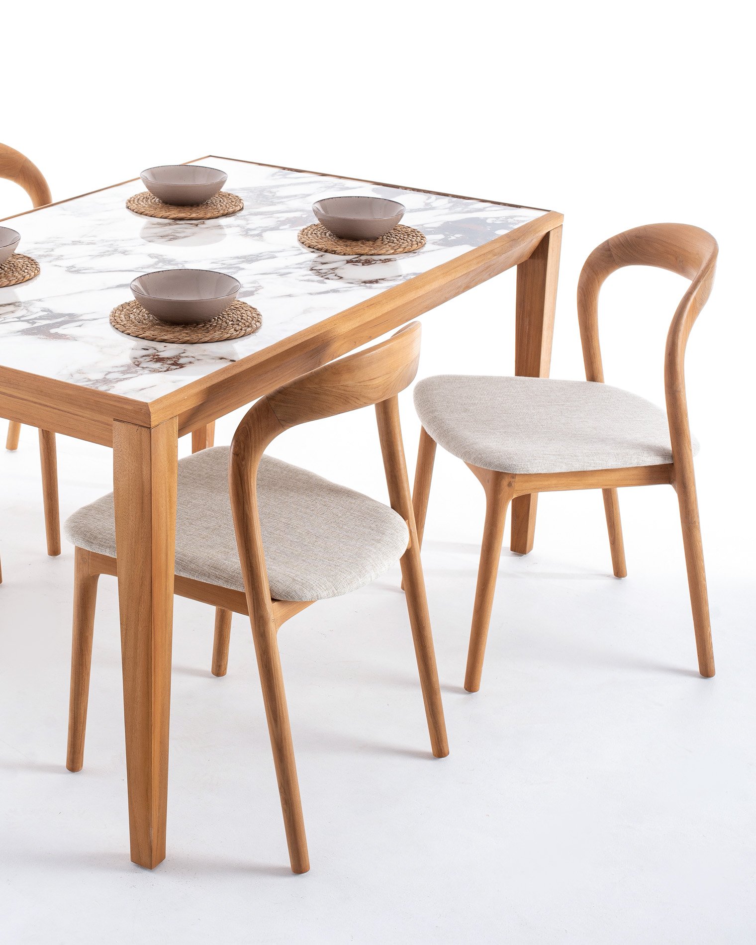 ASTRA DINING TABLE & NEVA DINING CHAIR CUSHION SEAT Thumbnail